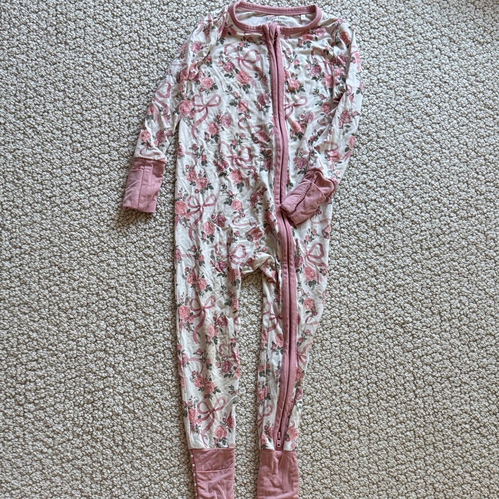 Angel Dear Floral Pink Kids One Piece